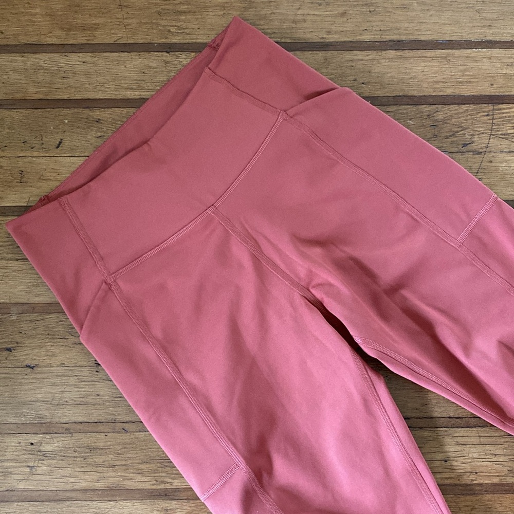 Girlfriend Collective Compressive Pocket Legging In Rust Orange Medium